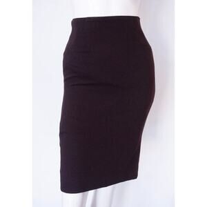 ESCADA by MARGARETHA LEY 100% Wool Eggplant Pencil Skirt